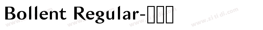 Bollent Regular字体转换